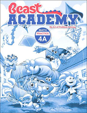 NEW LIST! Art of Problem Solving: Beast Academy Grade 4 Practice Workbook Set (4 Books)