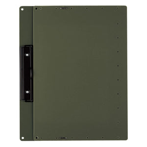Kokuyo Clipboard, A3 or A4 Clip Holder for Organizing Files, 12.5 x 17.5 inch Foldable File Holder for Construction Documents with Storage Pocket. Khaki, Japan Import (Joha-WR50NG)