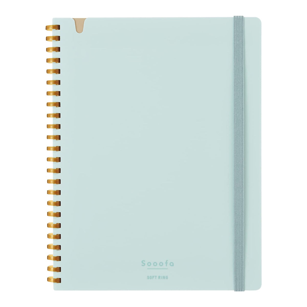KOKUYO Graph Journal Notebook, Sooofa 8.3'' x 6.2'' Soft Ring Notebook for Women 4mm Grid Ruled, 80 Perforated Sheets, Blue, A5 Notebook for Work Journals for Writing. Japan Import (SU-SV738S4-LB)