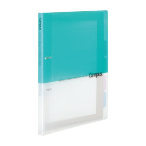 Kokuyo Campus 2-Ring Loose Leaf Binder, A4, 2 Holes, Up to 100 Sheets, Light Blue, Japan Import (RU-PP158LB)