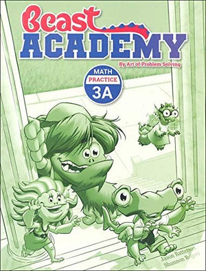 Art of Problem Solving: Beast Academy Grade 3 Complete Books Set (8 Books) - Math Guide 3A, 3B, 3C, 3D & Math Practice 3A, 3B, 3C, 3D
