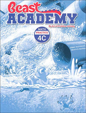 NEW LIST! Art of Problem Solving: Beast Academy Grade 4 Practice Workbook Set (4 Books)