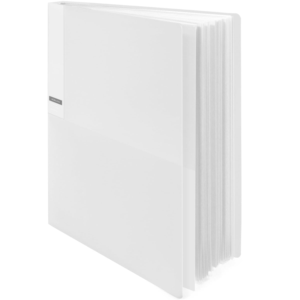 Kokuyo 40-Pocket Binder with Plastic Sleeves (Clear), A4 Art Portfolio Folder with Clear Sheet Protectors. 80 Pages of Presentation Display Book. Japan Import (CTRA-C40T)