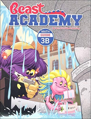Art of Problem Solving: Beast Academy Grade 3 Complete Books Set (8 Books) - Math Guide 3A, 3B, 3C, 3D & Math Practice 3A, 3B, 3C, 3D
