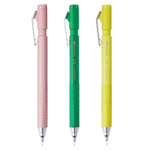 KOKUYO Me 3 Pcs Mechanical Pencils Set with Eraser, 0.7 mm Sharp Pencil, Rose & Lime & Piman, Back to School, Teacher Supplies, Sketching, Drafting, Japan Import (KME-MPP402)