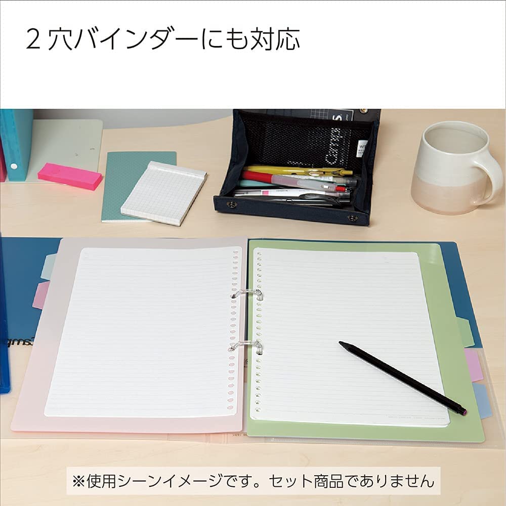 Kokuyo Campus Loose Leaf Paper, A4 Filler Paper with A 7mm Ruled, 100 Sheets 75 GSM Sarasara Smooth Writing, 30 Holes, 11-3/4"x8-1/4” Binder Notebook Bleed Resistant Paper. Japan Import (NO-816AE)