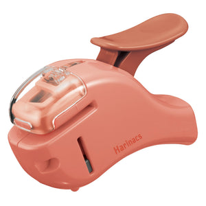 Kokuyo Stapleless Stapler, Harinacs Handheld Staple-Free, Up to 5 Sheets No Staple Binding, Portable Holeless Compact Alpha, Salmon Pink, Japan Import (SLN-MSH305VP)