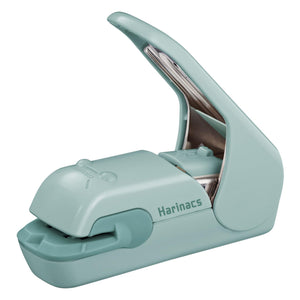 Kokuyo Stapleless Stapler, Harinacs Desktop & Handheld Staple-Free, Up to 5 Sheets No Staple Binding, Portable Compact Holeless Stapler, Green Blue, Japan Import (SLN-MPH105GB)