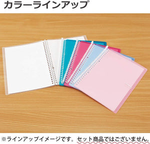Kokuyo Campus Smart Ring Binder, B5 Clear Refillable Binder Notebook 26 Holes with 10 Extra Loose-Leaf Paper, Up to 60 Filler Papers for Work & Study, Japan Import (RU-SP706T)