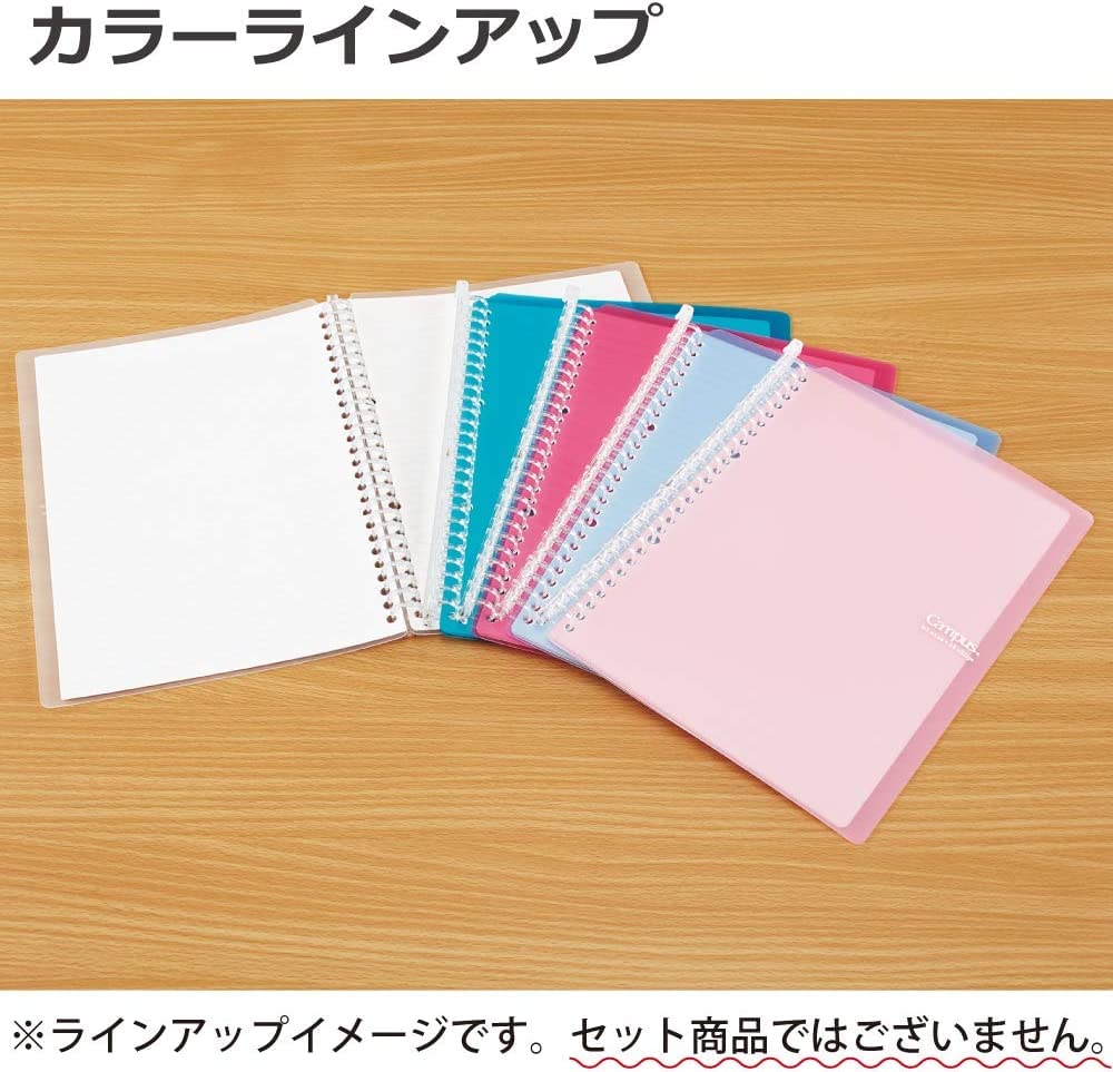 Kokuyo Campus Smart Ring Binder, B5 Blue Green Refillable Binder Notebook 26 Holes with 10 Extra Loose-Leaf Paper, Up to 60 Filler Papers for Work & Study, Japan Import (RU-SP706BG)