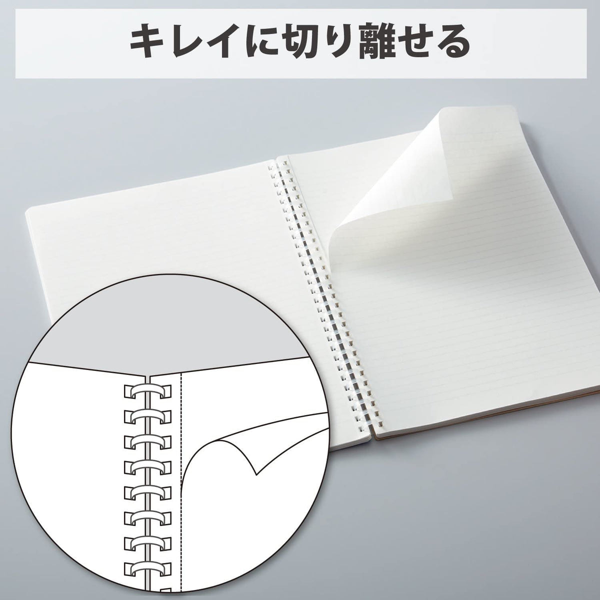 Kokuyo D Shaped Soft Ring Notebook, 7mm Rule, 31 Lines, 80 Sheets, B5, Natural Style, Set of Black, Beige, Navy, Japan Import (SU-SV608A)