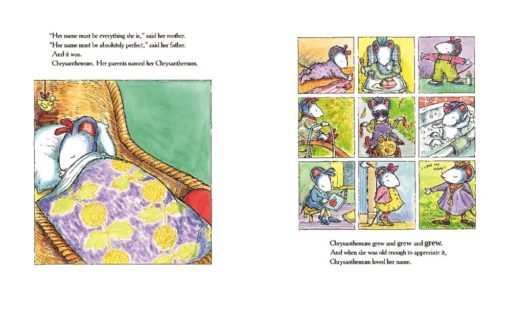Kevin Henkes Set of 4 Picture Books (Chrysanthemum ~ Wembley Worried ~ Chester's Way ~ Sheila Rae, The Brave)