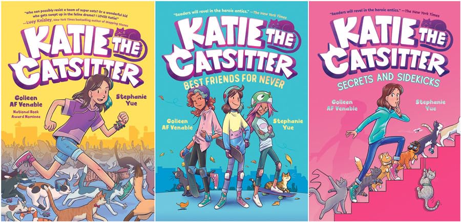 Katie the Catsitter Series 3 Books Set (A Graphic Novel)