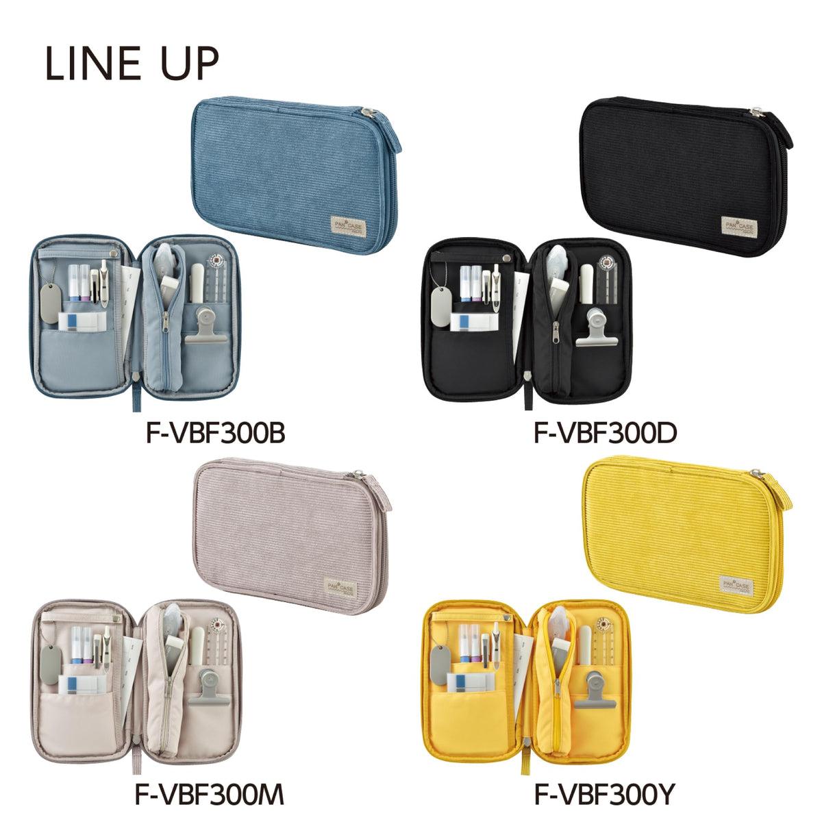 KOKUYO Slim Pencil holder Pouch (Black)