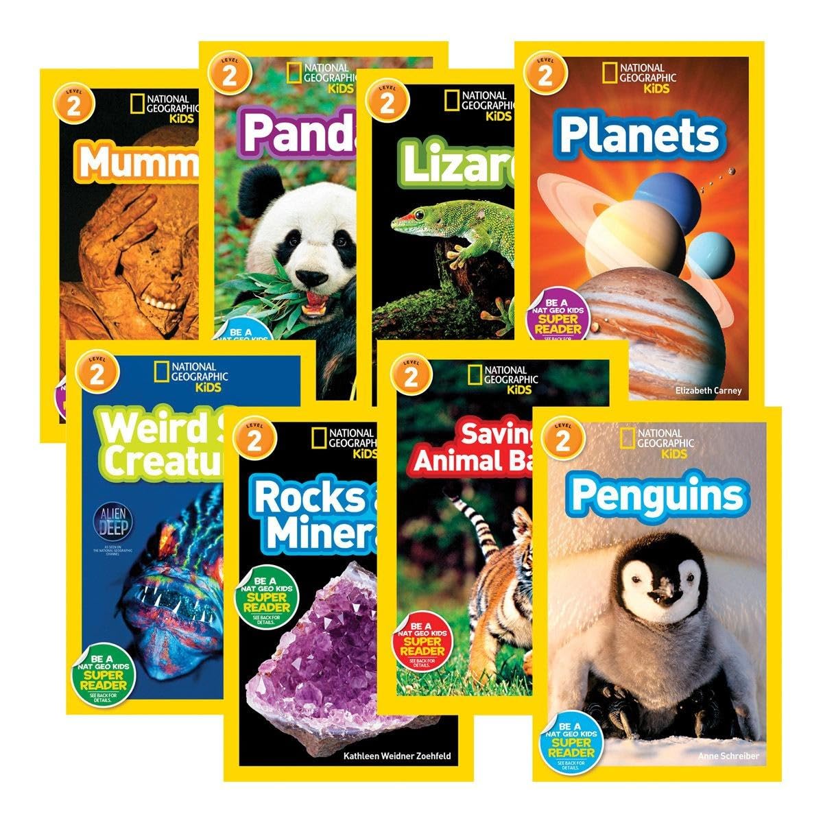 Kaplan National Geographic Readers - Level 2 - Set of 8