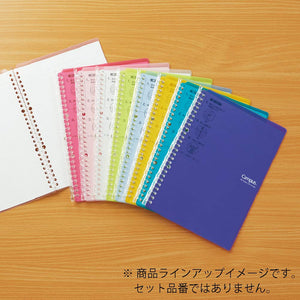 Kokuyo Campus Smart Ring Binder, B5 Light Blue Refillable Binder Notebook 26 Holes with 10 Extra Loose-Leaf Paper, Up to 25 Filler Papers for Work & Study, Japan Import (RU-SP700LB)