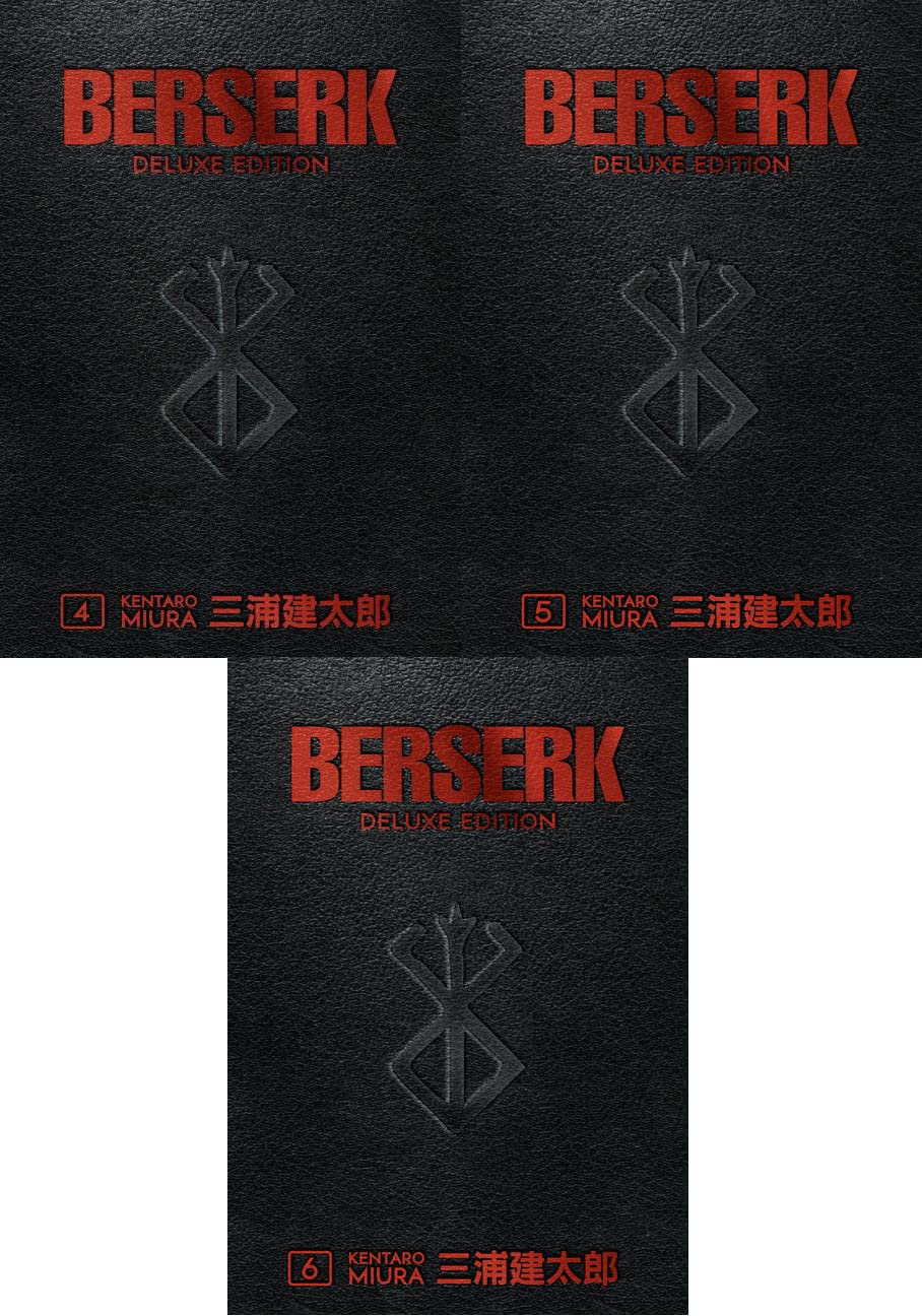 Berserk Deluxe Edition Series 3 Books Collection (vol 4-6, Berserk Deluxe Volume 4, Berserk Deluxe Volume 5, Berserk Deluxe Volume 6) by Kentaro Miura