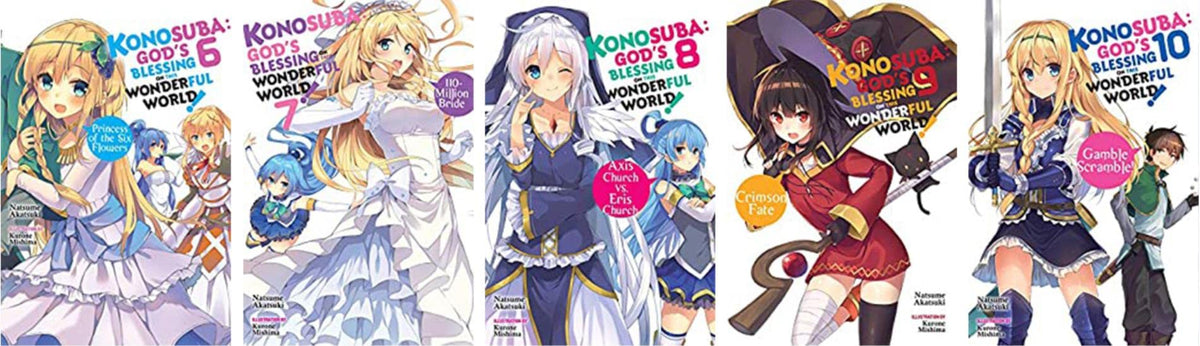 Konosuba: God's Blessing on This Wonderful World! Vol. 1-17 Complete Light Novel Set by Natsume Akatsuki