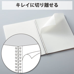 KOKUYO Spiral Lined Notebook, 8.3'' x 5.8'' Business Journal A5 Soft Ring Notebooks with 7 mm Ruled, 80 Perforated Sheets, Navy 1 Subject Notebook, Note Taking for Work. Japan Import (SU-SV638A-DB)