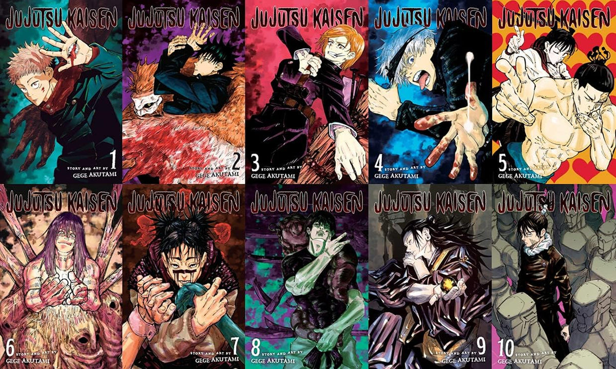 Jujutsu Kaisen Manga Set, Vol. 1-10