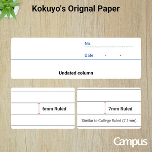 KOKUYO Campus Composition Notebook, 7 x 10 inch Lined Notebooks with 30 Sheets 7mm Ruled Paper, 10 Pack B5 Pink Notebook for School and Work, School Supplies Comp Book for Journal Diary, Japan Import