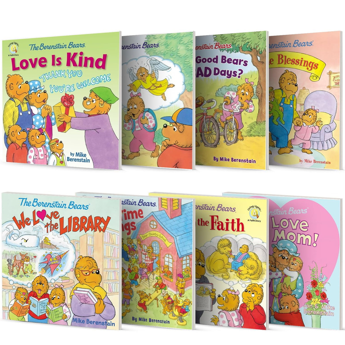 The Benenstain Bears 1- 8 book Collection Set