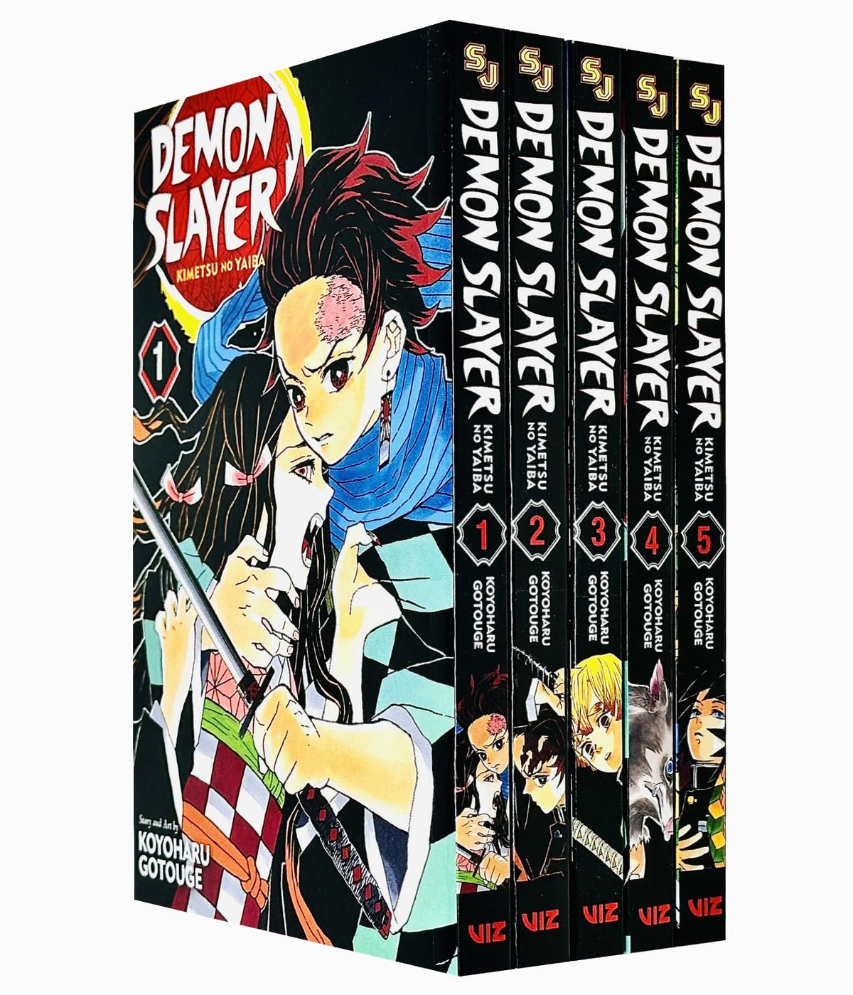Demon Slayer: Kimetsu no Yaiba Vol-1-5 Books Collection set