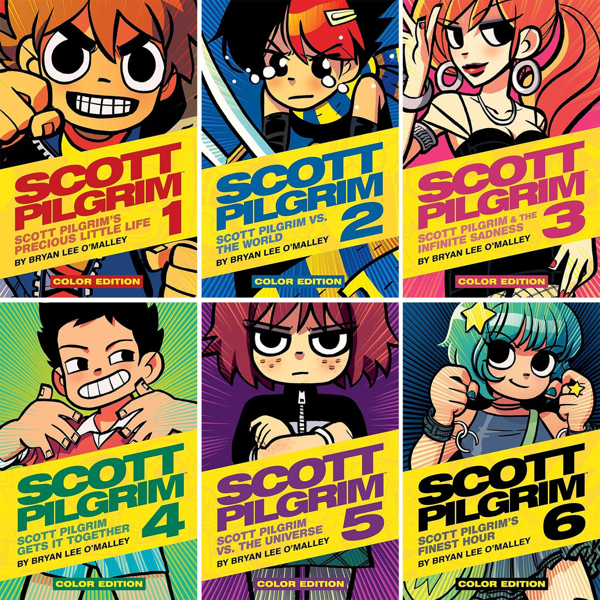 Scott Pilgrim Series Vol. 1-6, Precious Little Life, Scott Pilgrim vs. the World, Scott Pilgrim & the Infinite Sadness, Scott Pilgrim Gets It Together, Scott Pilgrim vs The Universe, Finest Hour