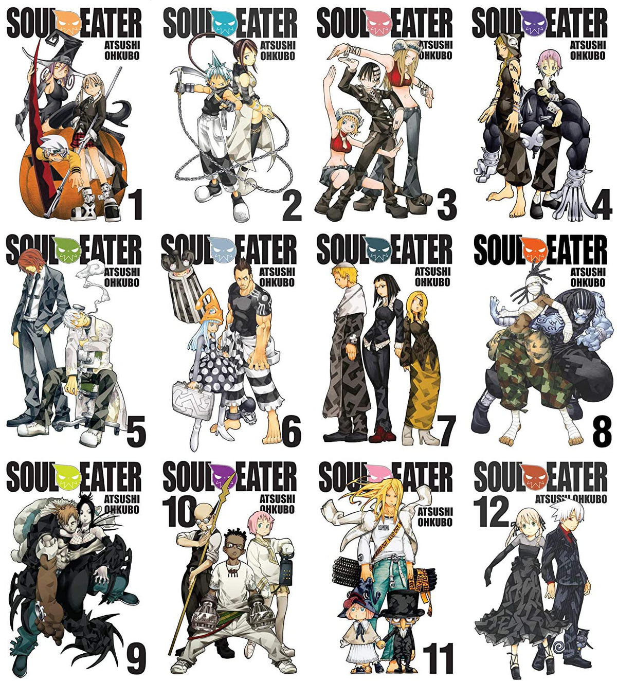 Soul Eater Manga Set Vol. 1-12 by Atsushi Ohkubo