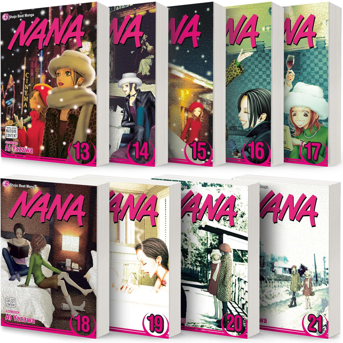 Nana, Vol. 13-21, Collection 9 Books Set, by Ai Yazawa