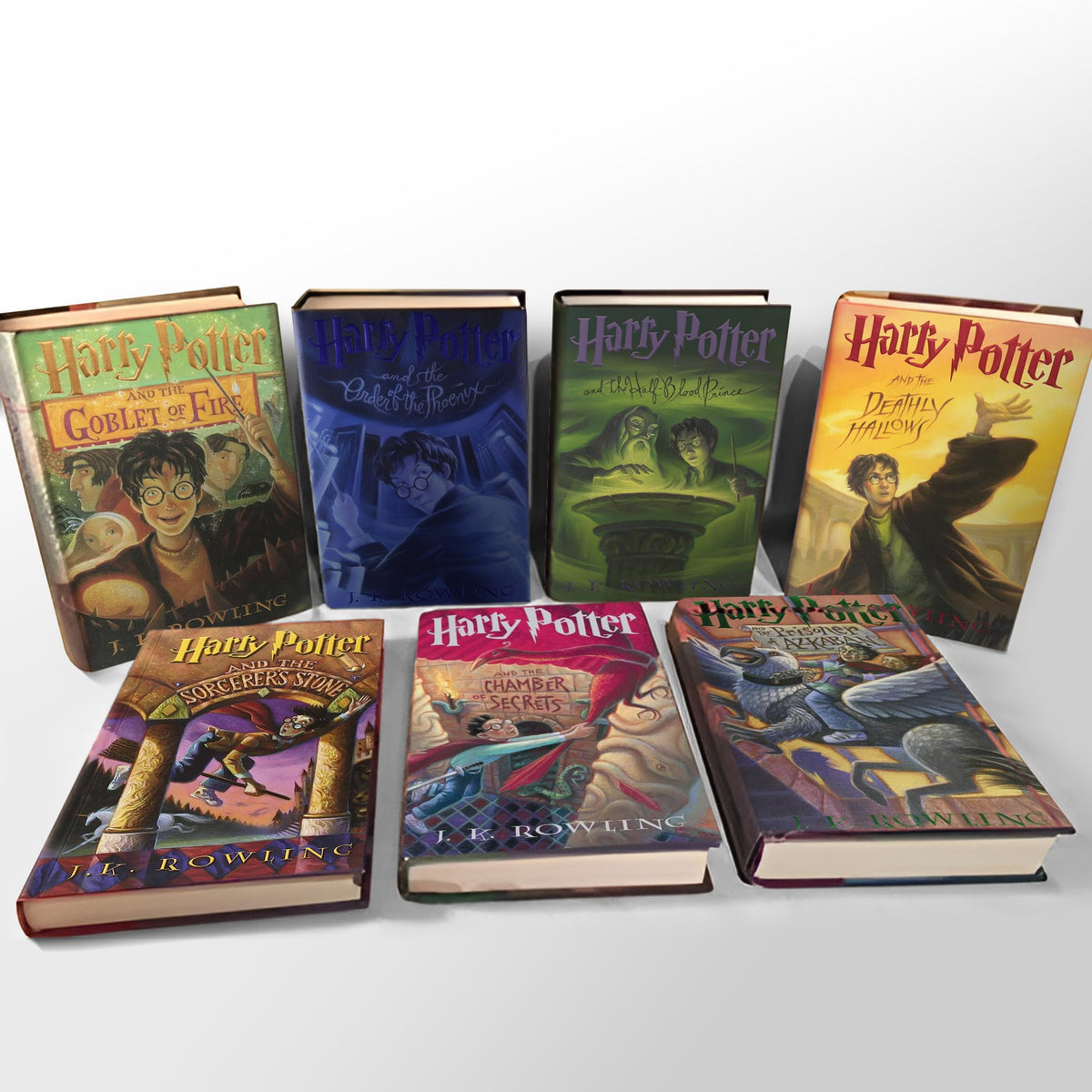 1-st Edition Harry Potter Full Book Set Volumes 1-7 Hardcover