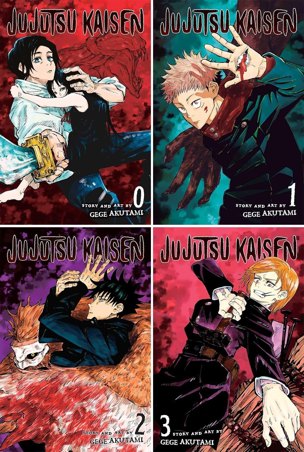 Jujutsu Kaisen Complete Manga Series Set (Vol 0–30 + Guide) 32 Books Collection by Gege Akutami