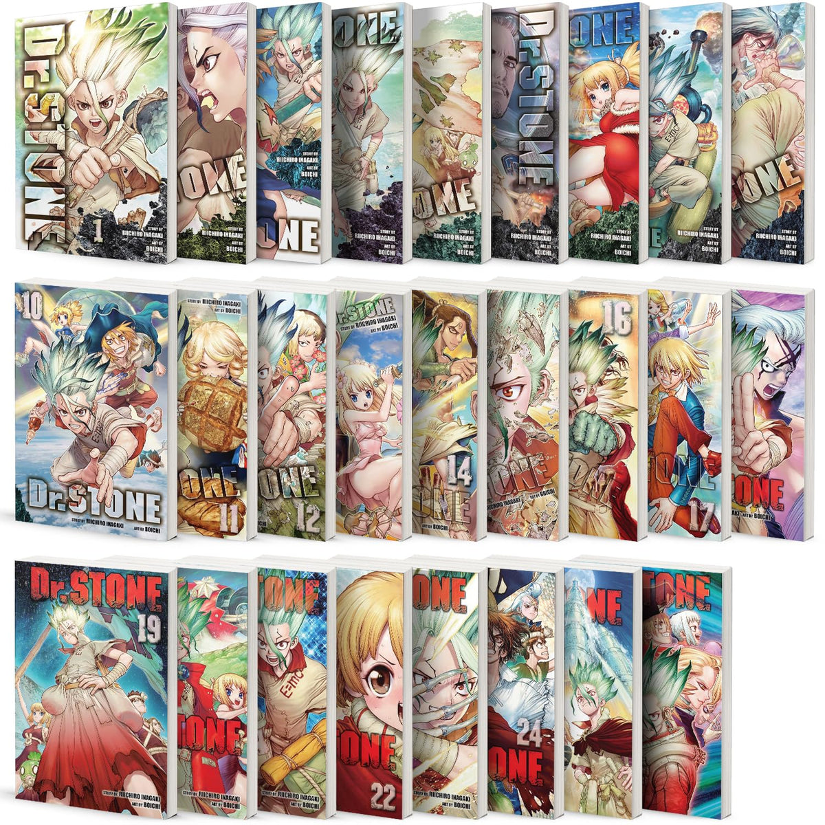 Dr. STONE Manga, Set of 26 Books. Vol. 1-26