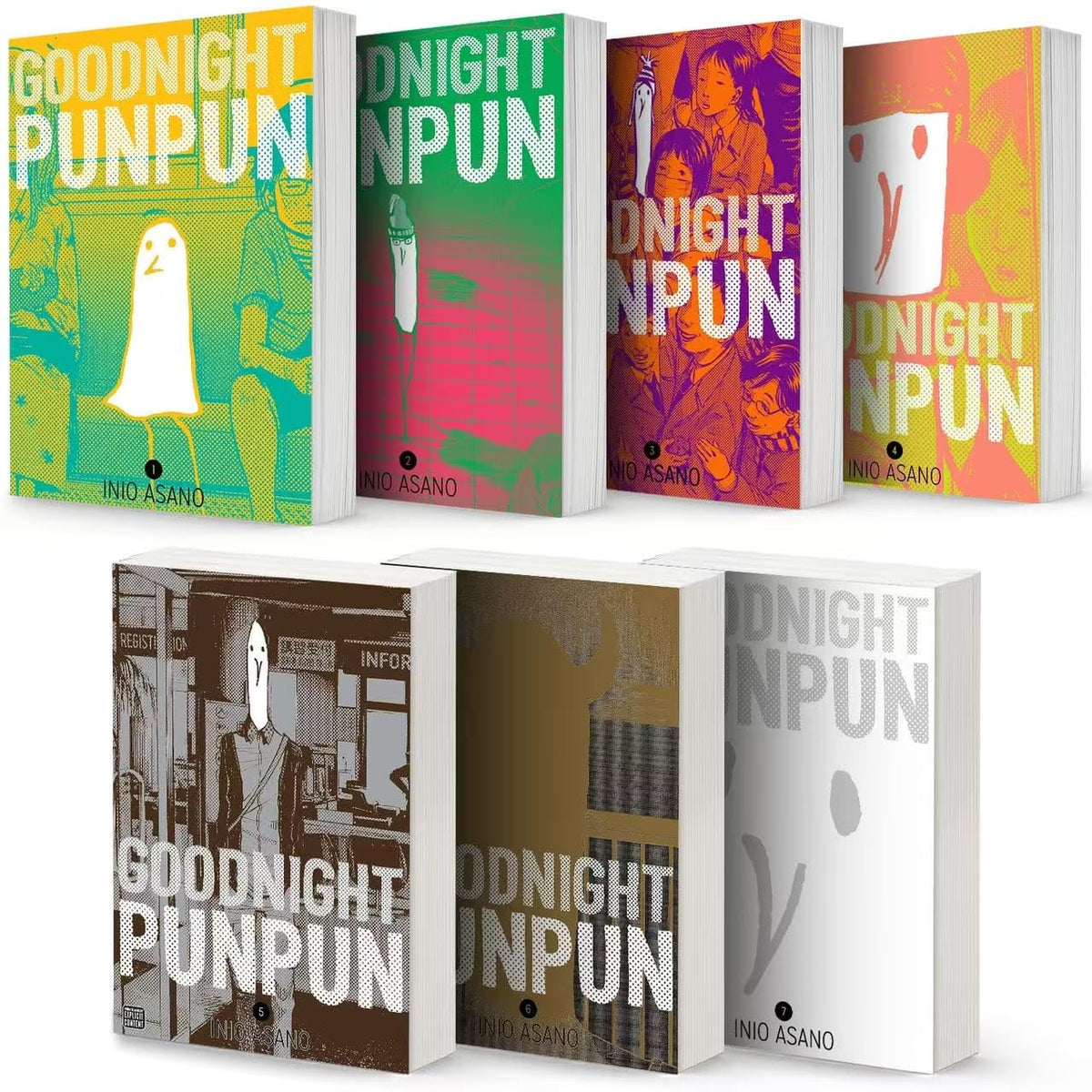 Goodnight Punpun Volume 1-7 Collection 7 Books Set By Inio Asano
