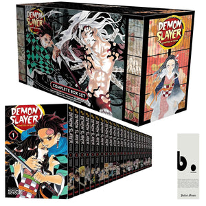 Demon Slayer Manga Box Set Kimetsu no Yaiba (Volumes 1–23) – English Premium Manga Edition with Booklet & Poster – Koyoharu Gotouge, VIZ Media & Juliet Music Bookmark (Demon Slayer: Kimetsu no Yaiba)