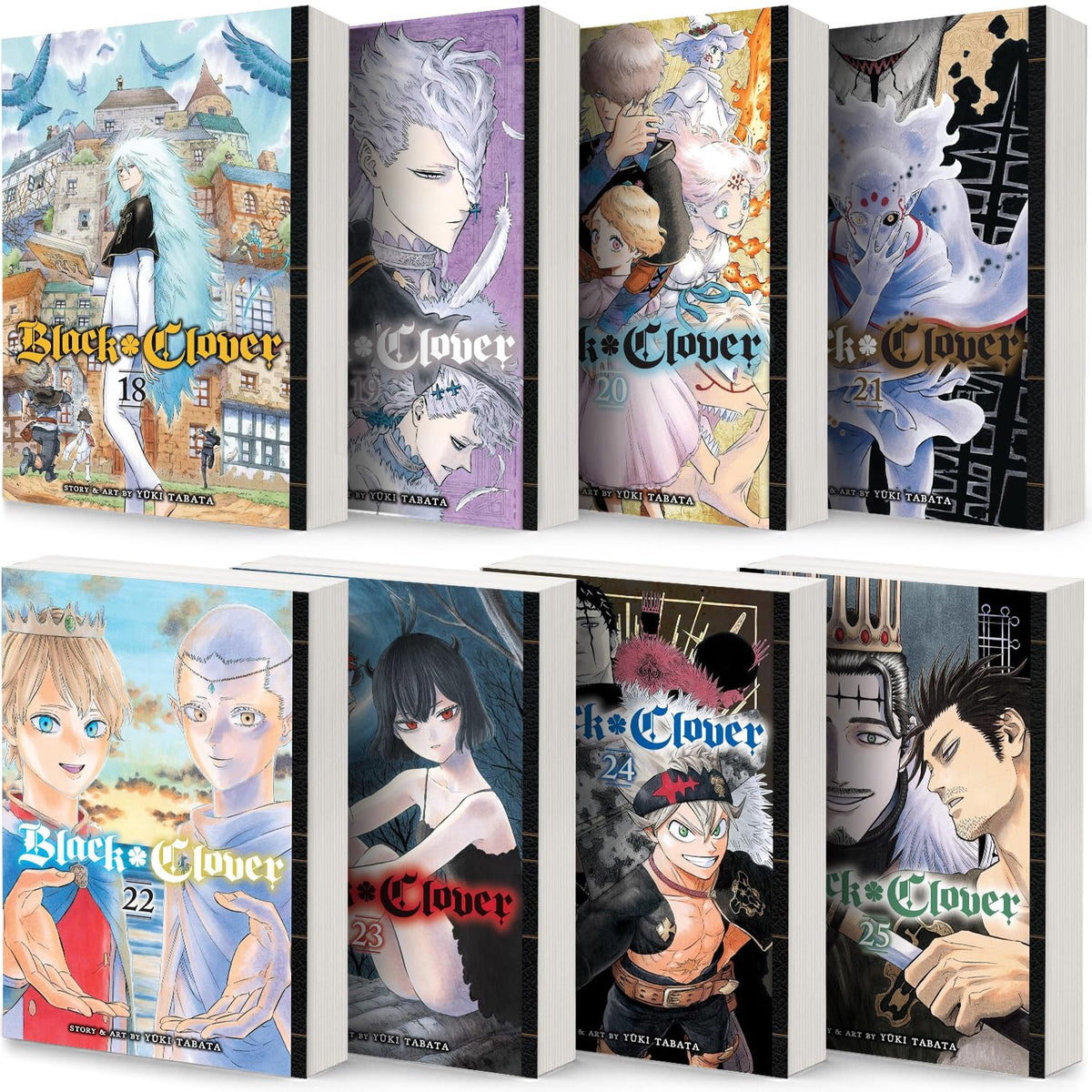 Black Clover Manga Set, Vol. 18-25