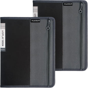 MUKAWA 30-Pocket Display Book, 8.5×11 Letter Size Portfolio Folder with Clear Sleeves, Presentation/Certificate Binder & Document Organizer for School, Office & Home, 2 Pack