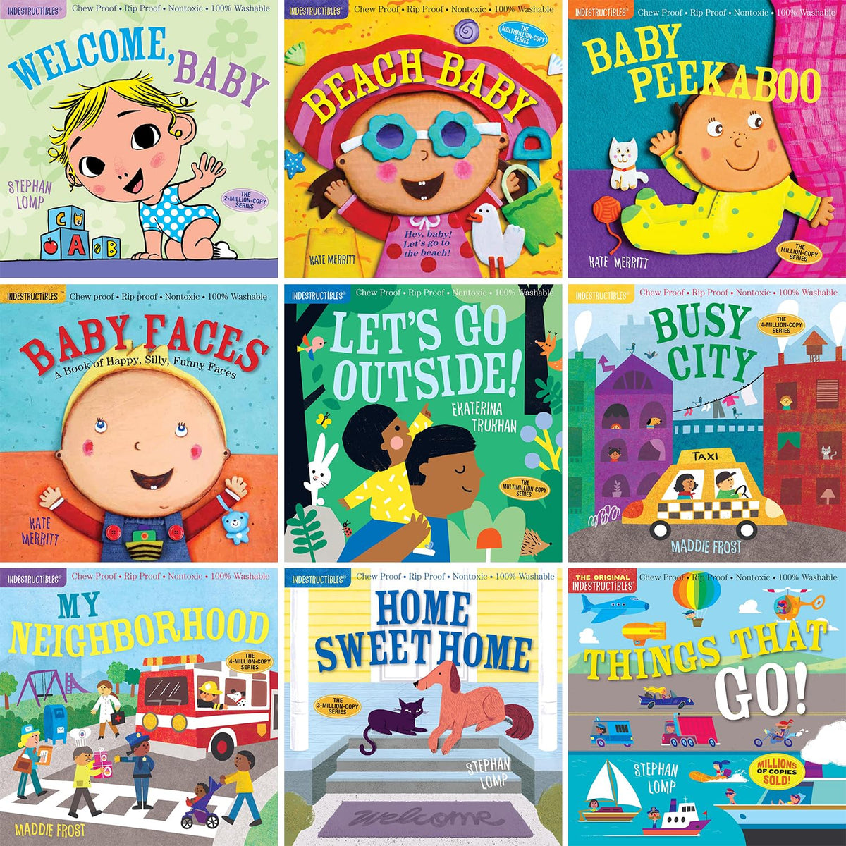 Indestructibles Series: All About Baby & Explore with Baby 9-Book Set