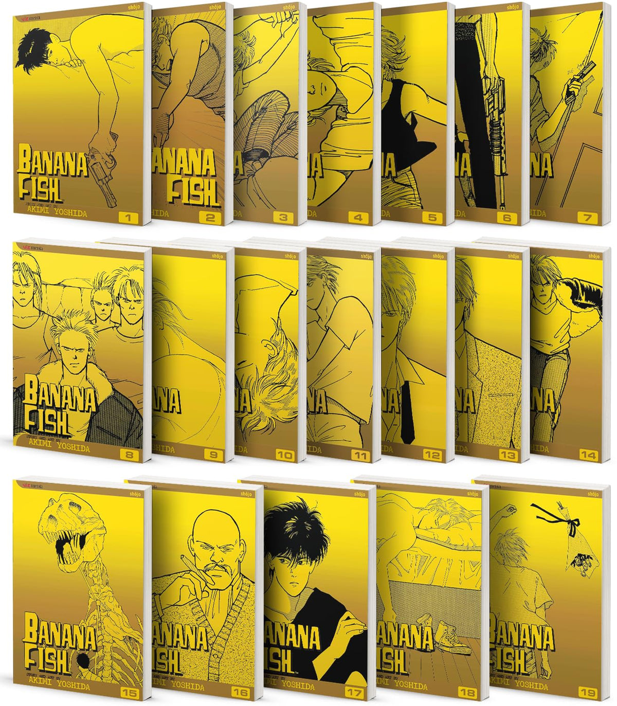 Banana Fish Manga Complete 19-book Set Vol. 1-19 by Akimi Yoshida