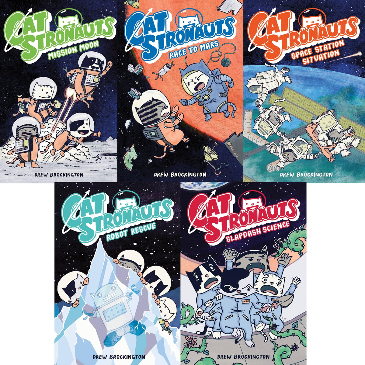 CatStronauts Series Set of 5 Books