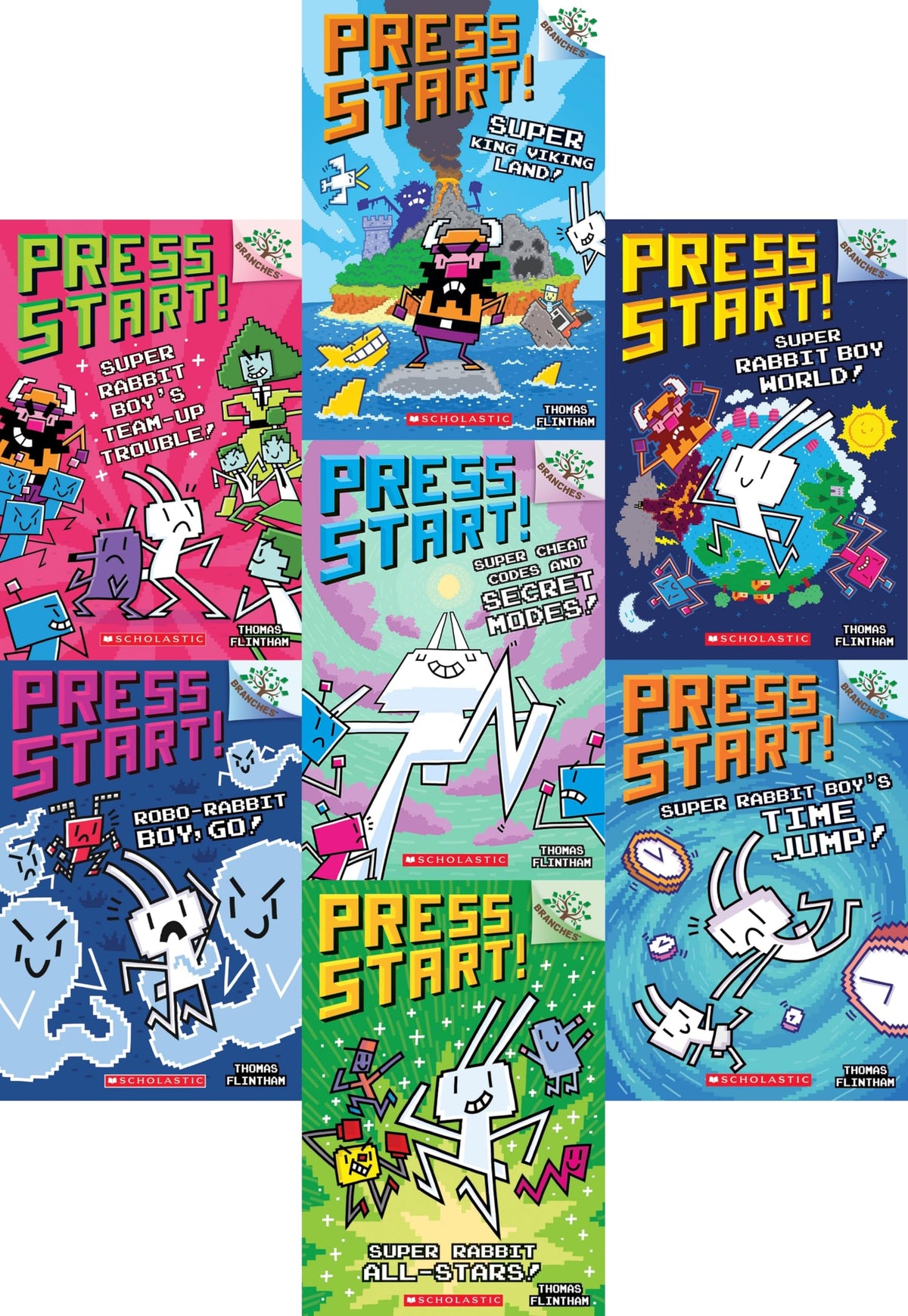 Press Start! SET II (7 Books, #7-#13)