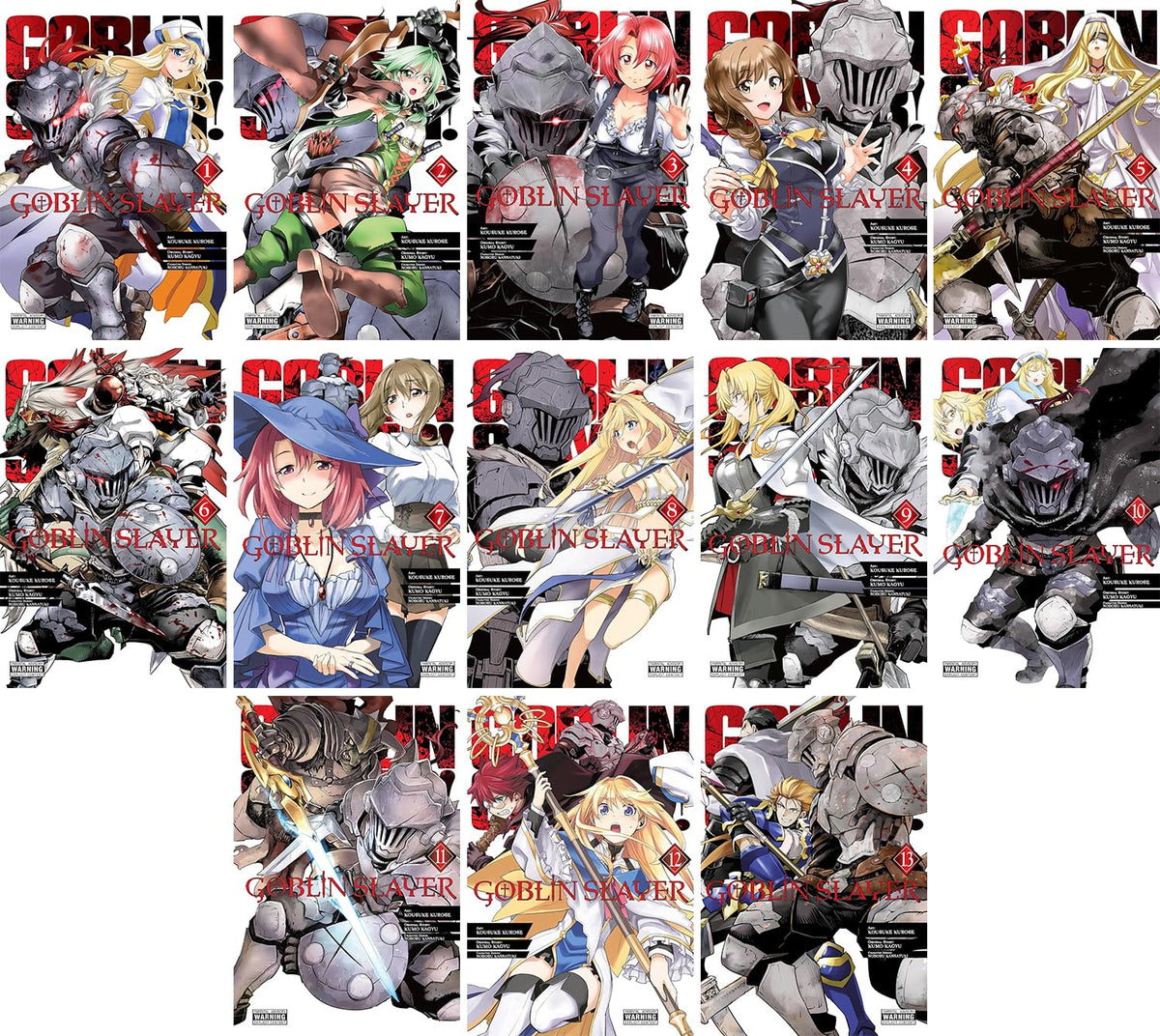 Goblin Slayer Manga Set Vol. 1-13 by Kumo Kagyu