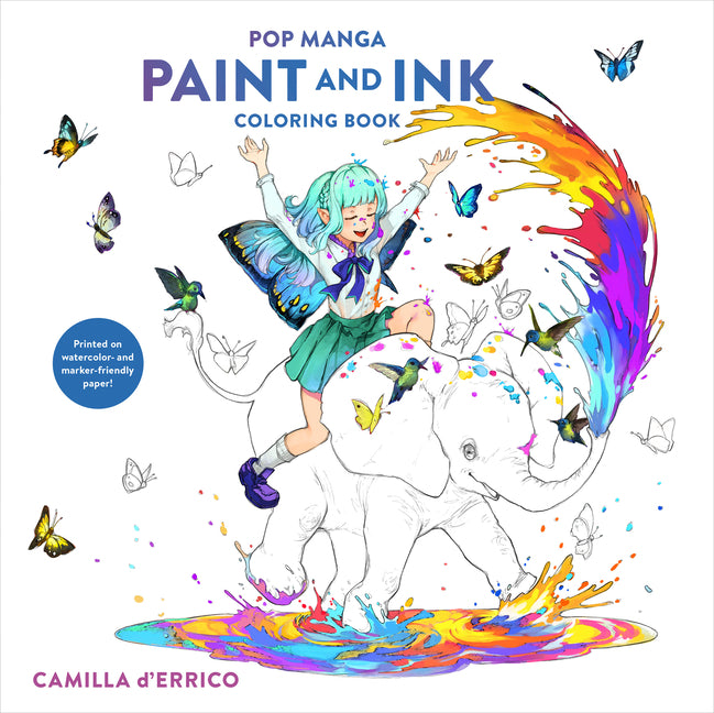 Pop Manga Paint and Ink Coloring Book