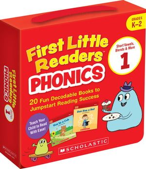 First Little Readers: Phonics Set 1 / Short Vowels, Blends & More (Single-Copy Set): 20 Decodable Books for Beginning Readers